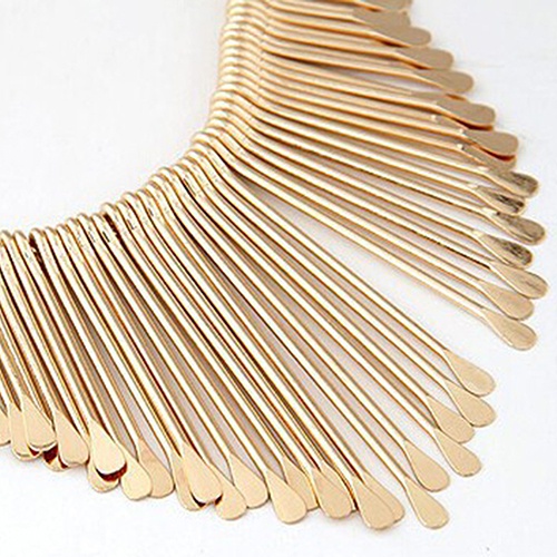 Set dây chuyền khuyên tai hợp kim tua rua cá tính sang trọng dành cho nữ