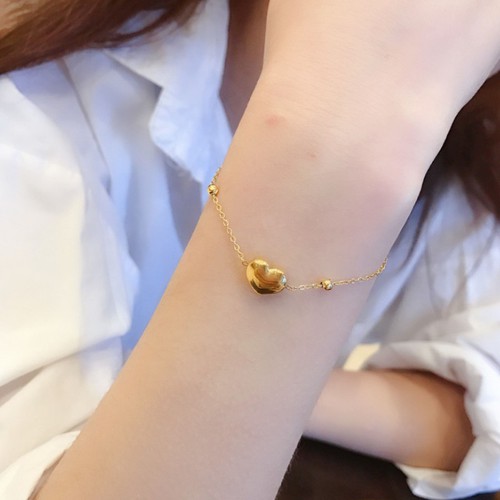 Lắc Tay Tim Titan Ko Han Rỉ TT 3682