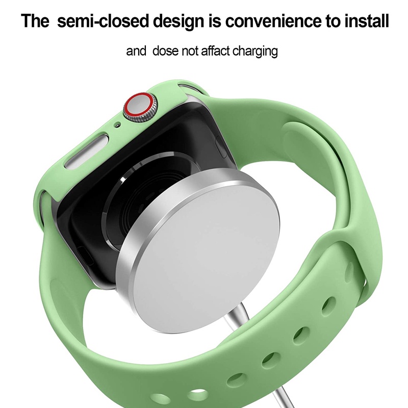 Bộ Dây Đeo Kính + Miếng Dán Bảo Vệ Màn Hình + Dây Đeo Dành Cho Đồng Hồ Thông Minh Apple 44mm 40mm 38mm 42mm 45 41 iWatch Series 7 6 5 4 3 se