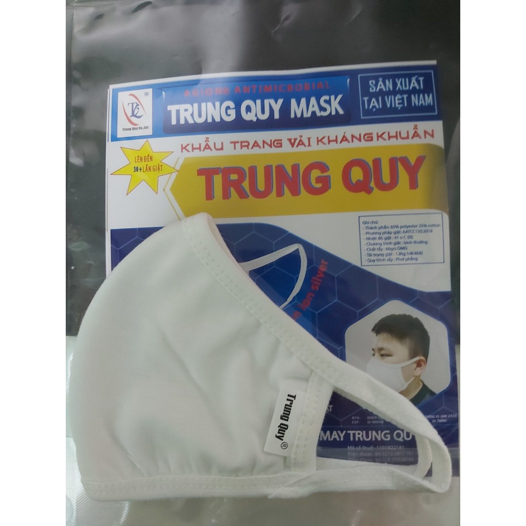 Khẩu Trang Vải Y Tế Kháng Khuẩn Trung Quy Chống Nắng Cao Cấp, Thời Trang Màu Trắng, Giặt Được Nhiều Lần