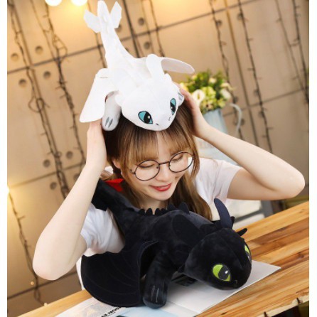 Đồ chơi nhồi bông nhân vật Bí kíp luyện rồng Toothless Night Fury mềm mại