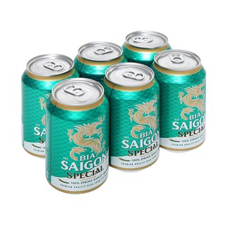 6 Lon Bia Sài Gòn Special 330ml
