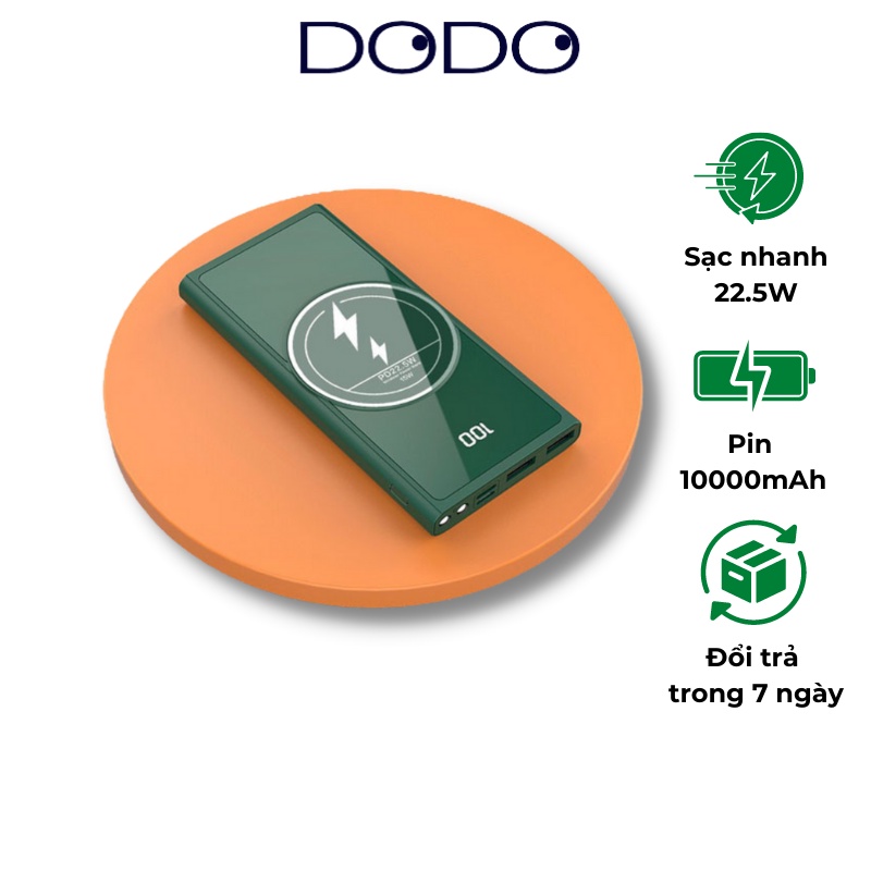 Sạc dự phòng không dây từ tính XFY 10000mah Hỗ Trợ Sạc Nhanh 22.5W cho Iphoen SamSung Xiaomi Bảo hành 12 tháng - DODO