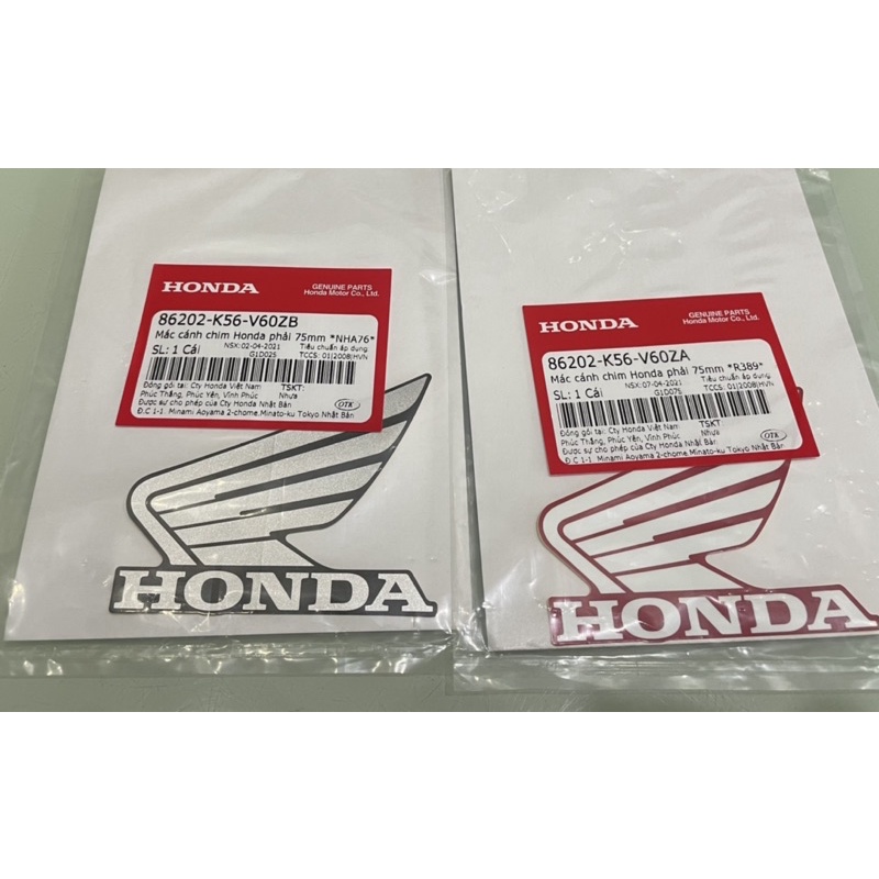 TEM CÁNH CHIM 75mm HONDA chính hãng honda (giá 1 đôi)