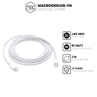 Cáp sạc nhanh Type-C to Type-C dài 2m dành cho MacBook - Hàng chính hãng, bảo hành 1 năm
