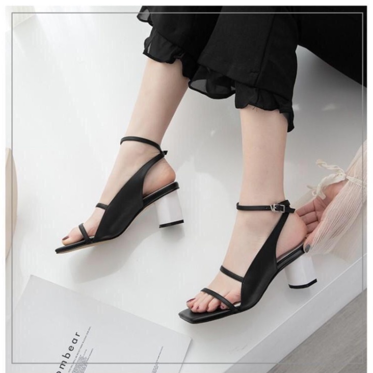 Giày sandal hở gót siêu xinh 5p hot trend LTS21 mẫu sang chảnh dễ mix đồ