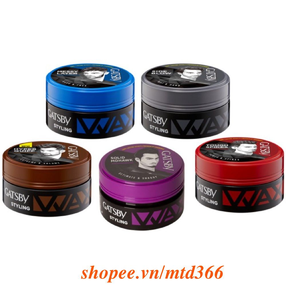 Wax Tạo Kiểu Tóc Hộp Xanh Gatsby Wax H&F 75g.