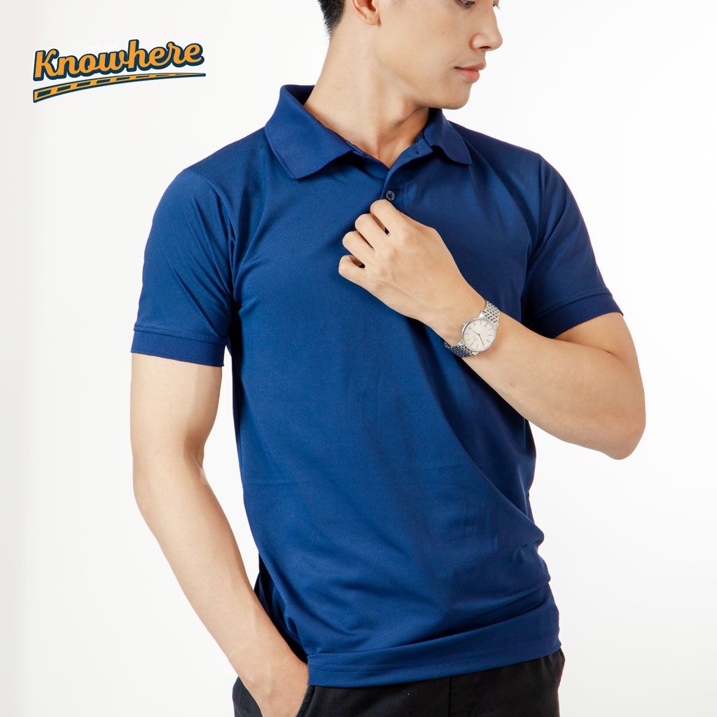 Áo thun ngắn tay có cổ BASIC thương hiệu KNOWHERE | BigBuy360 - bigbuy360.vn