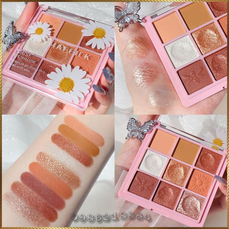 Bảng phấn mắt ánh nhũ 9 ô Bông Cúc MAFFICK Daisy Eye Shadow MES2