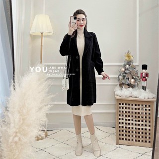 Áo khoác dạ nữ dáng dài cao cấp