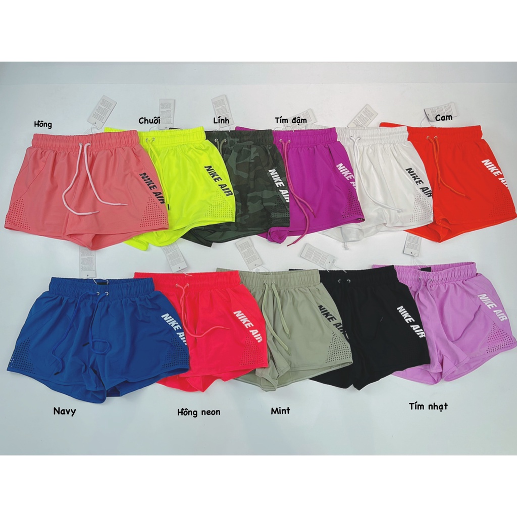 Quần Đùi Boxer Thể Thao Nữ 2 Lớp Nk Air Siêu Xinh