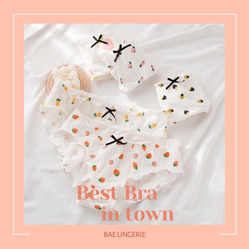 (Có chọn màu) Quần lót nữ cotton thun dễ thương thoáng mát STRAWBERRY - Bae Lingerie | BigBuy360 - bigbuy360.vn