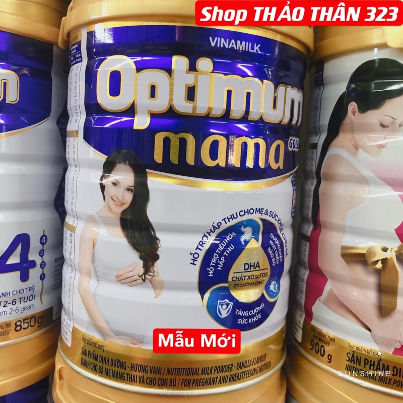 Sữa Bột Optimum MaMa Gold Vinamilk Lon 900g {Mẫu Mới}- Hàng Chính Hãng Công Ty Vinamilk