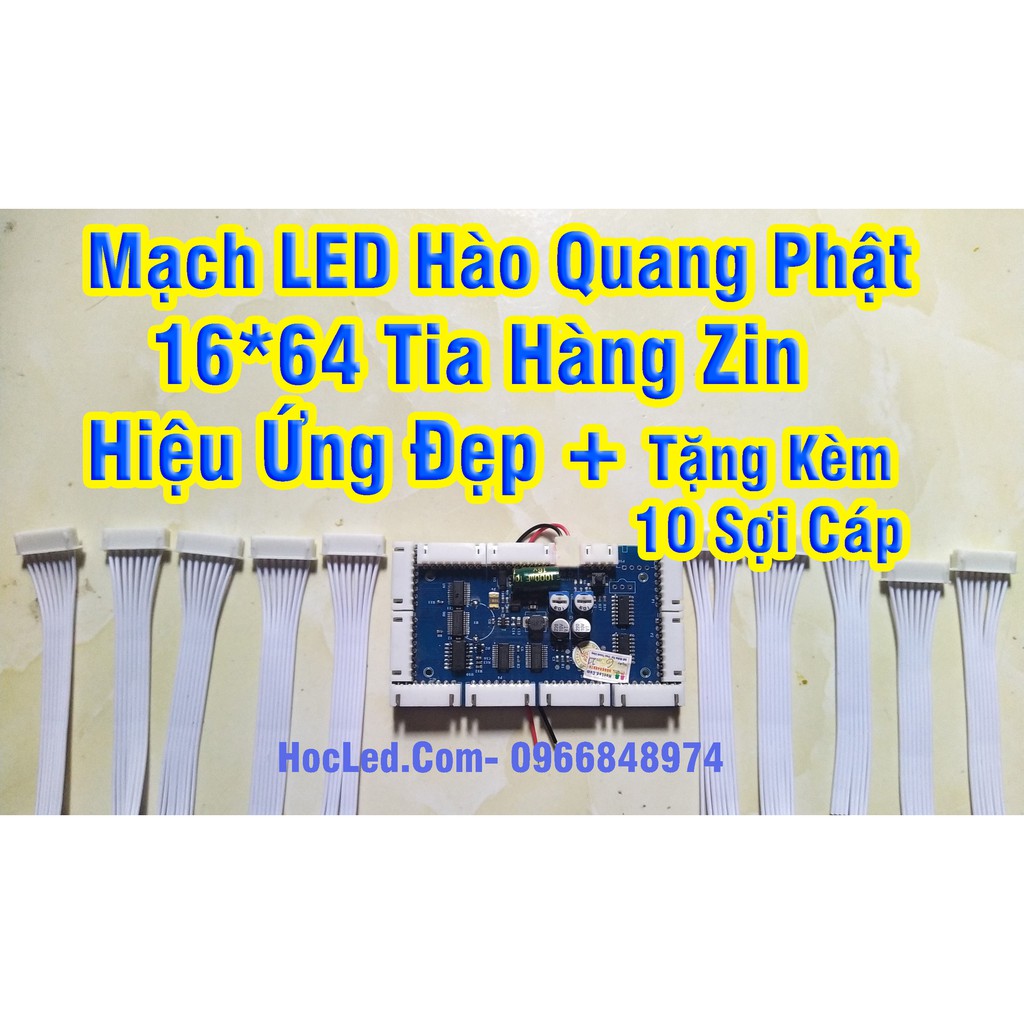 Mạch LED Hào Quang Phật Giáo 16x64 Tia Hiệu Ứng Đẹp Nhất Hiện Nay- Mạch Zin Hoạt Động ổn định