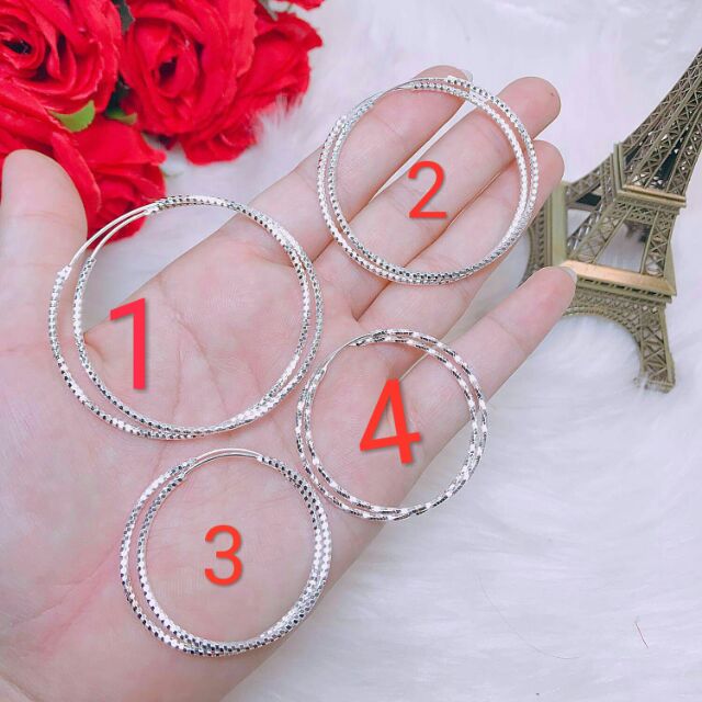 Bông tàu bạc ý 925