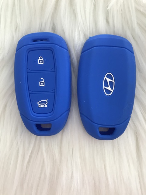 Bao Silicone bảo vệ chìa khóa thông minh Smart key Hyundai i30 Ix35  Azera Elantra Accent Santa Fe Verna