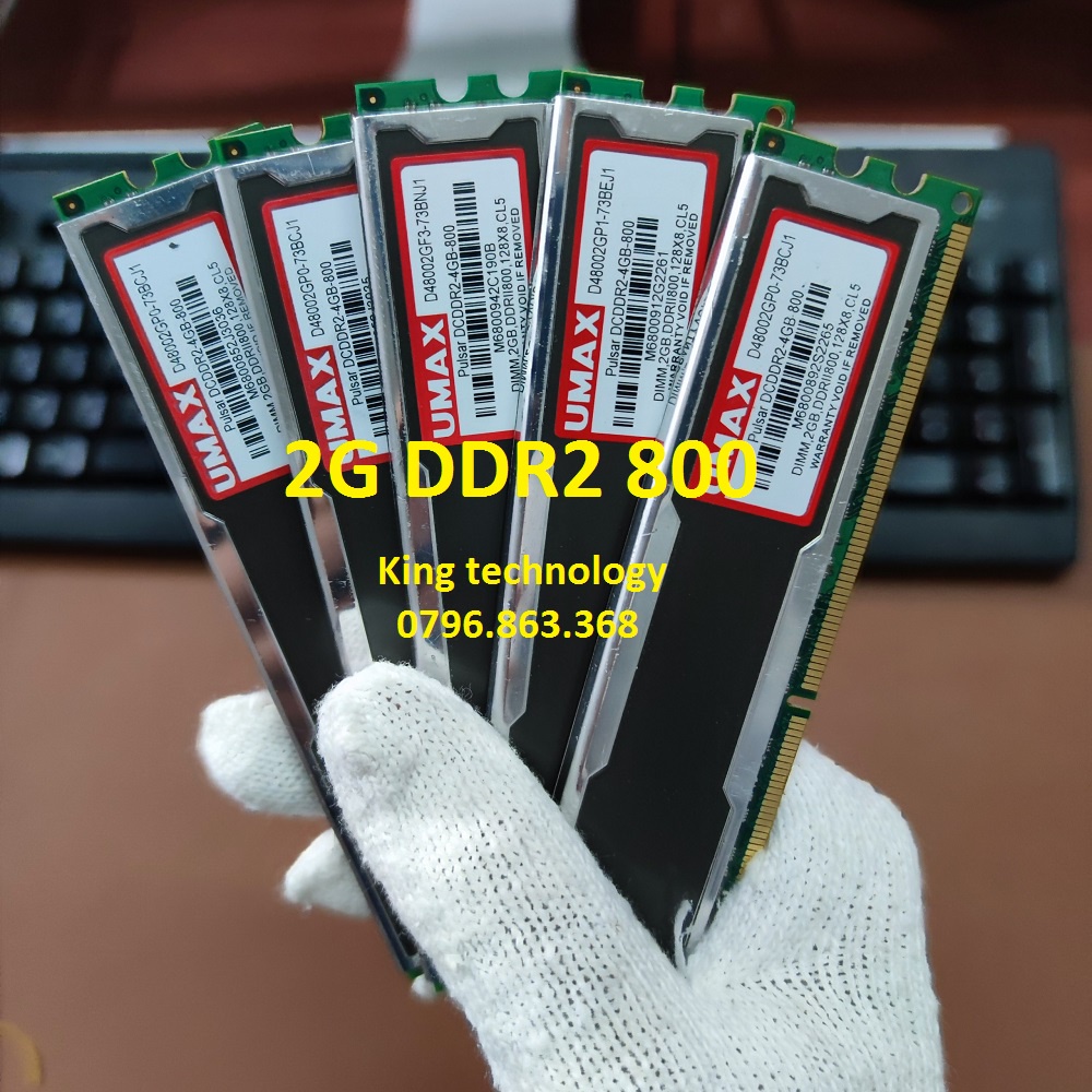 Ram ddr2 2g bus 800 dùng cho máy tính để bàn