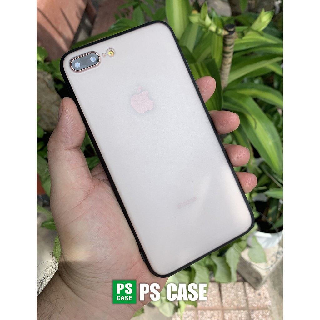 Ốp lưng iPhone 7 Plus, iPhone 8 Plus, viền dẻo đen cao cấp - PS Case phân phối