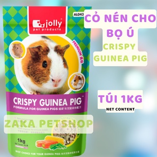 Cỏ nén Crispy Guineapig cho bọ ú 1kg bổ sung Vitamin C