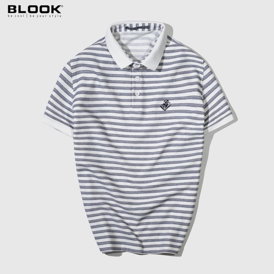 Áo polo nam slimfit BLOOK Vải thun cá sấu thun gân nhẹ dày dặn co gian 4 chiều mã 32084 (HÌNH THẬT)