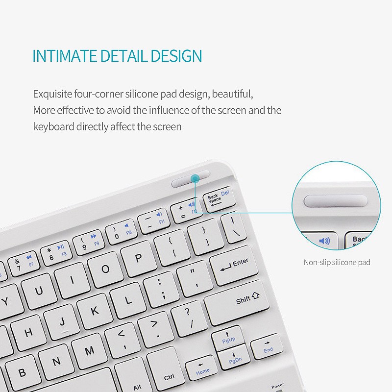 Bàn Phím Không Dây Có Cảm Ứng Cho Ios Windows Android (7 Inch) | WebRaoVat - webraovat.net.vn