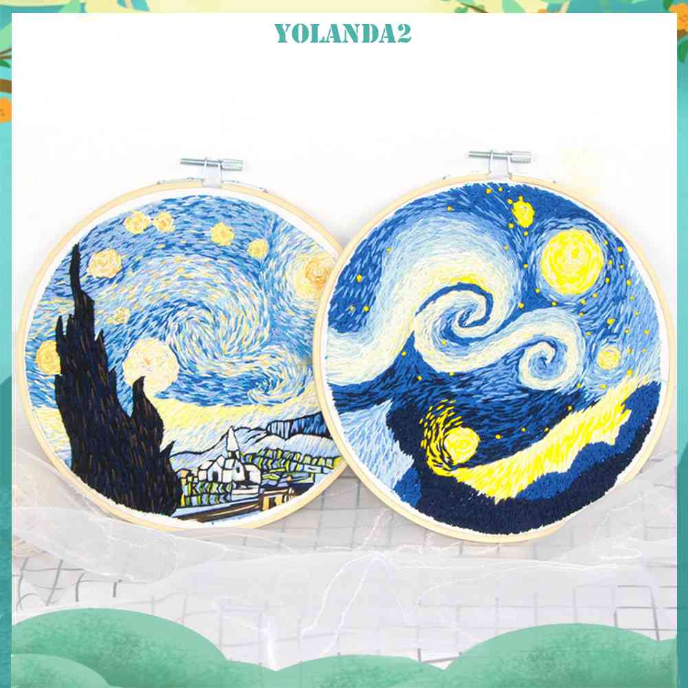 Bộ 5 Khung Thêu Thủ Công Bằng Tre