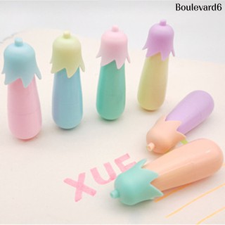 Bút dạ quang cà tím combo 6 cây
