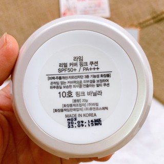 PHẤN NƯỚC CUSHION LIME REAL COVER PINK SPF 50+