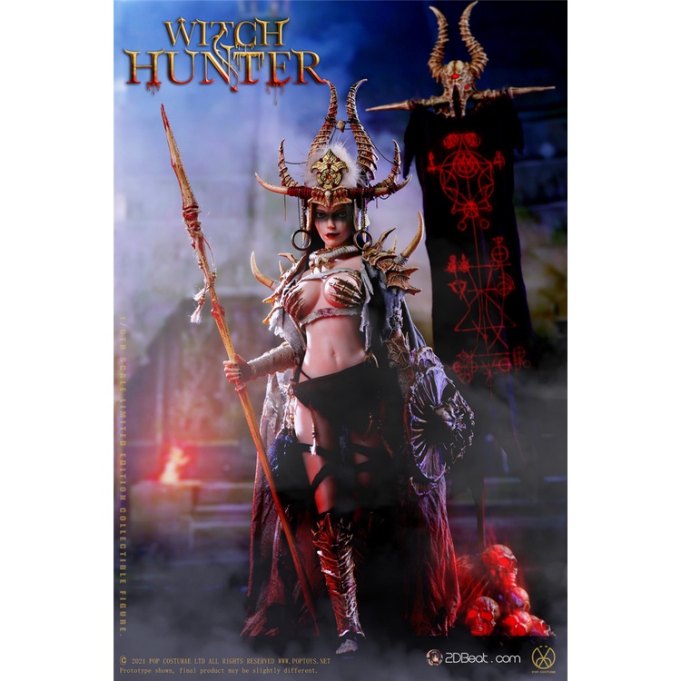 Mô hình figure 1/6 Bloody Shaman Aphaia Black Shaman chính hãng POPTOYS