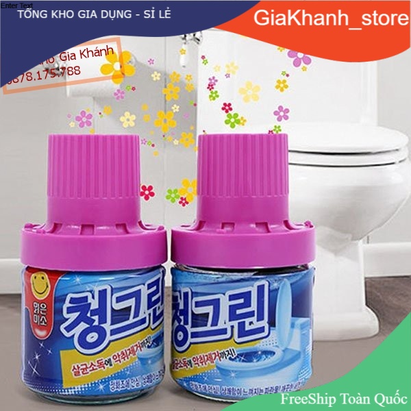 Lọ Thả Bồn Cầu Hàn Quốc, Khử Mùi Diệt Sạch Vi Khuẩn Tỏa Hương Thơm Mát