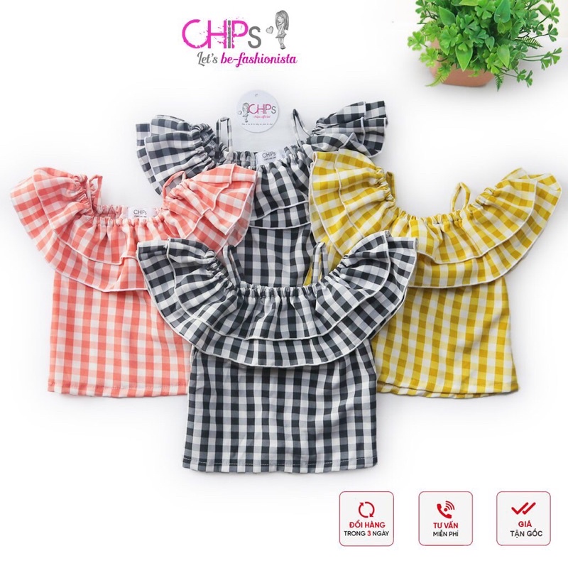 Áo Trễ Vai Bèo Tầng Tiểu Thư Cho Bé Gái Sang Chảnh Biến Hóa Nhiều Phong Cách
