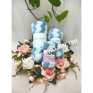 Combo 3 khăn (khăn tắm, khăn lau đầu, khăn mặt) sóng to - SIÊU MỀM MỊN