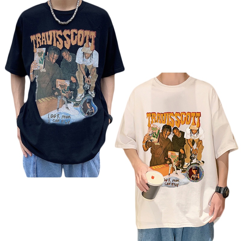 Áo Thun Tay Ngắn In Chữ Phong Cách Hip Hop Thời Trang Cho Nam Và Nữ