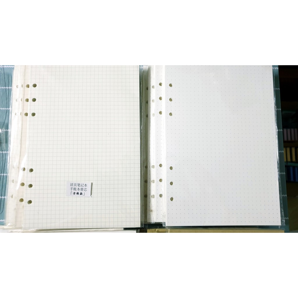 Giấy refill A5 màu kem dày dặn và nhiều kiểu dáng 100gsm