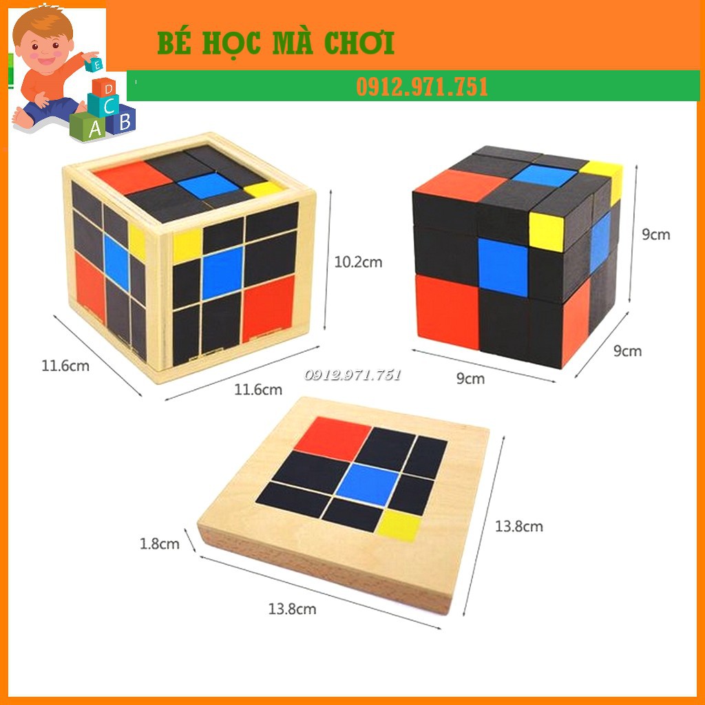 Giáo cụ Montessori - Khối tam thức