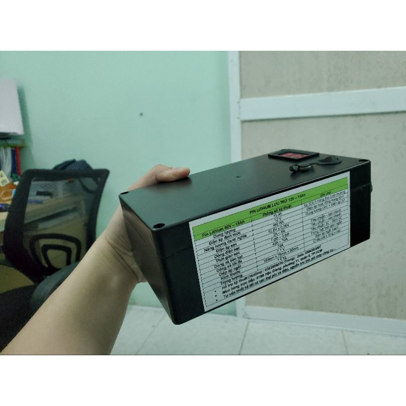 Pin Lithium ion 12V 20Ah  dòng xả cao 100A UD kích, lưu trữ, nguồn dự phòng dòng xả caoSamsung 20R chính hãng