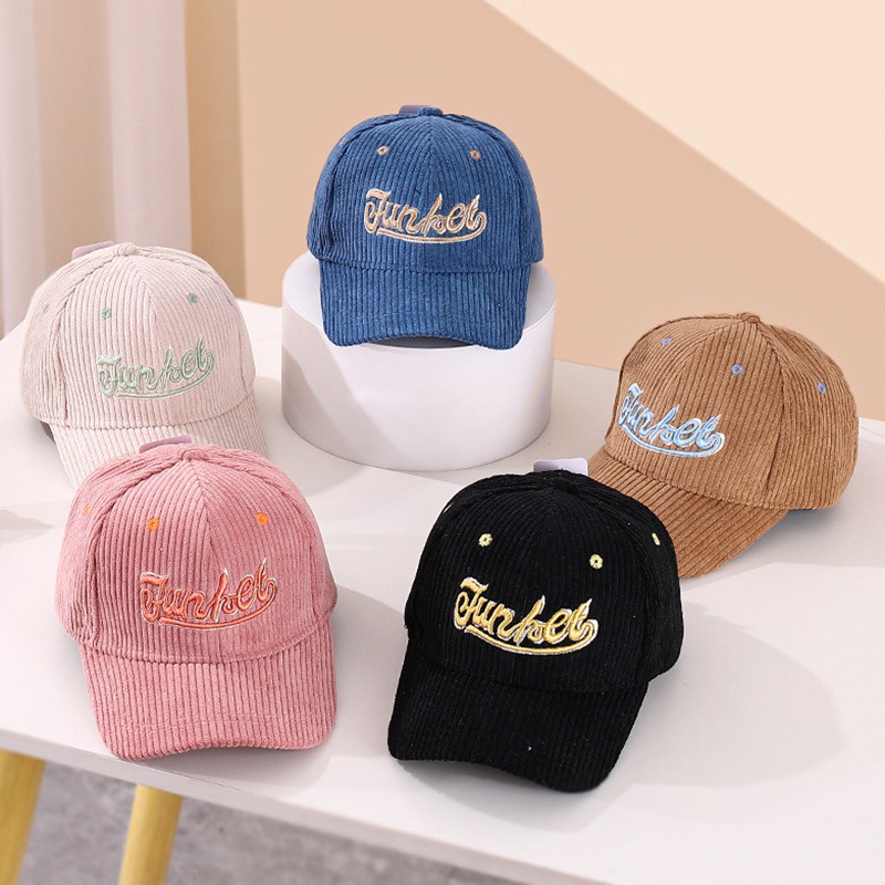 Mũ Lưỡi Trai Nhung Kẻ Thời Trang Mùa Thu Đông Dành Cho Trẻ Nhỏ