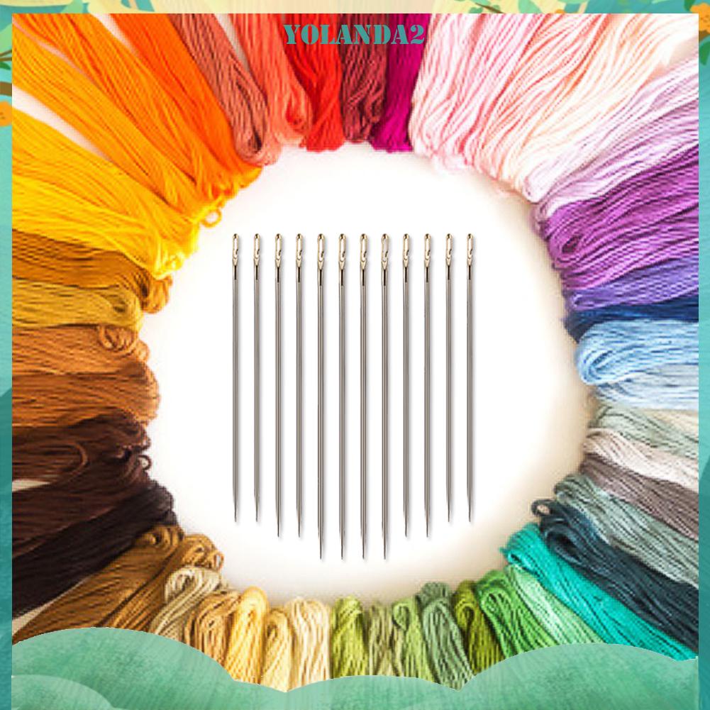 Bộ 12 kim thêu bằng thép không gỉ