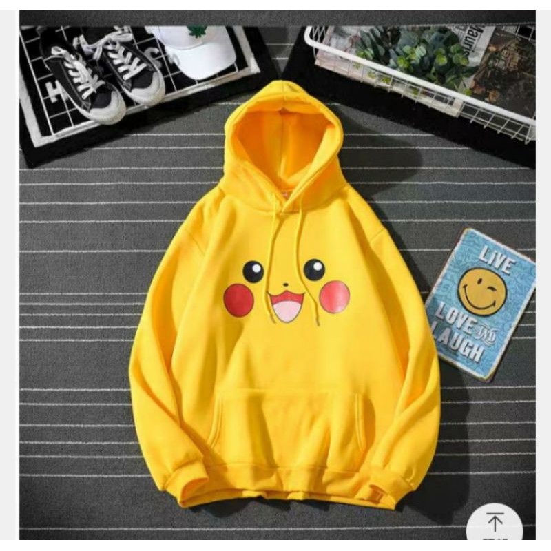 Áo hoodie pikachu chất nỉ bông siêu kute