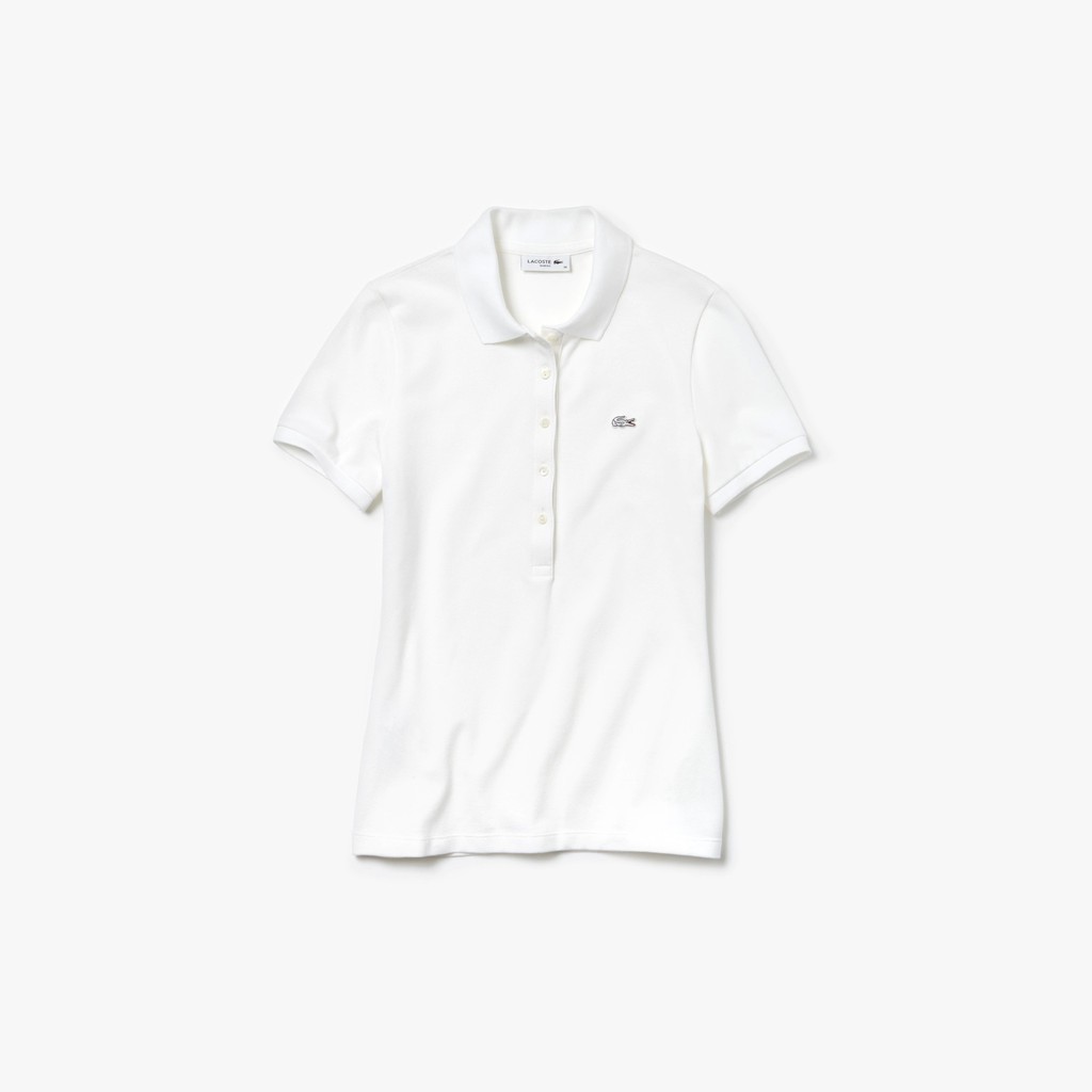 [Lacoste Auth] Áo polo nữ Lacoste UK hàng authentic canh sale size 36 màu trắng