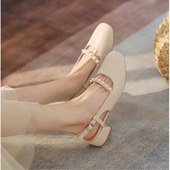 Giày búp bê tiểu thư viền ngọc sang chảnh G055