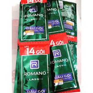 Dây 14 Gói Dầu Gội Romano Classic 5g.