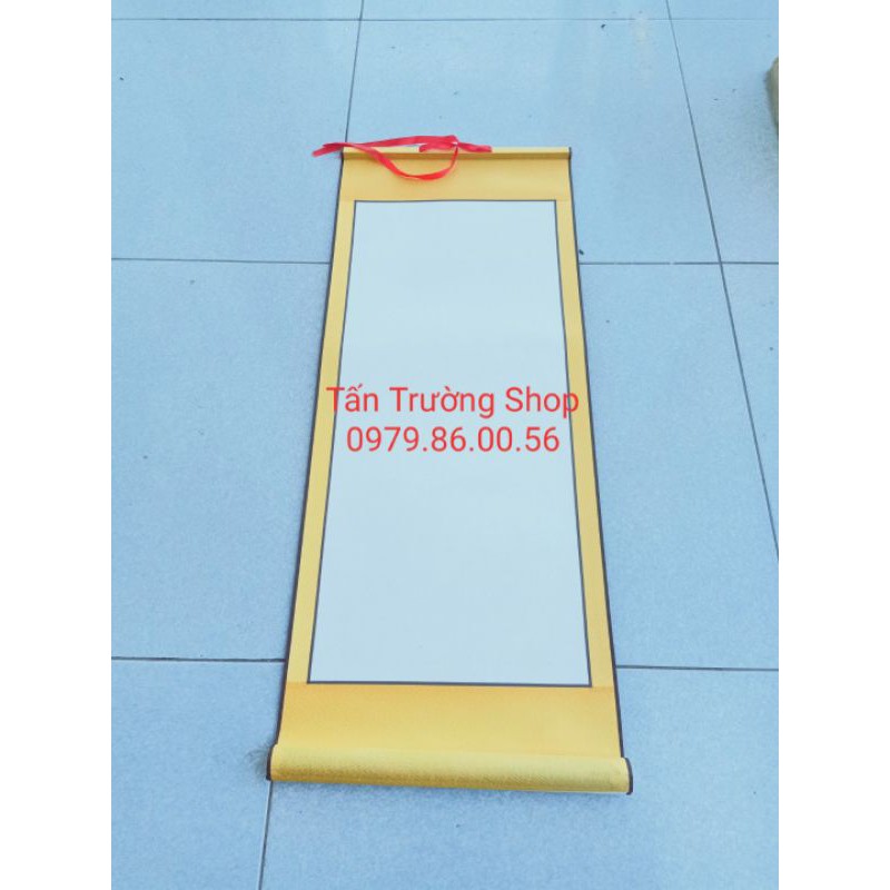 Giấy biểu lụa viết thư pháp kt 32*75