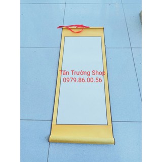 Biểu lụa viết thư pháp kích thước 32*75