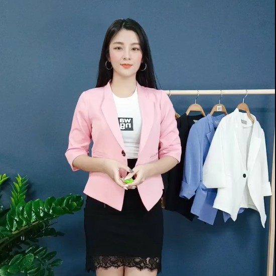 Áo vest nữ công sở tay lỡ chất tuytsi cao cấp - 5 màu: Đen Xanh Hồng Trắng Vàng - Thời Trang Nữ Hanlly Fashion - AO39 | BigBuy360 - bigbuy360.vn