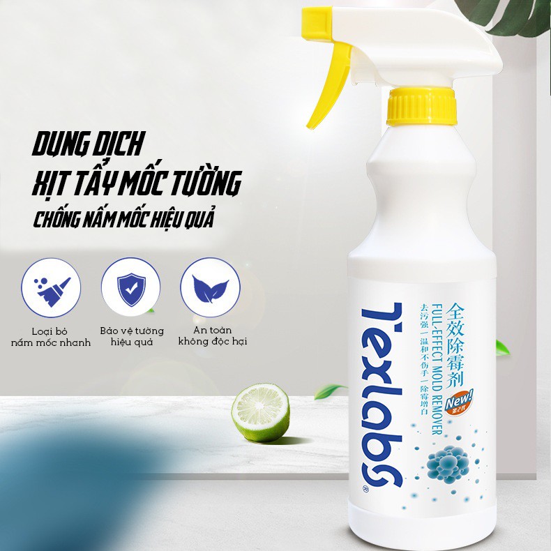 Bình Xịt Tẩy Nấm Mốc Tường Nhà, Phòng Tắm ,Nhà Bếp TEXLABS 500ml