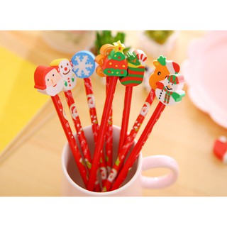 bút chì noel kèm tẩy loai đẹp