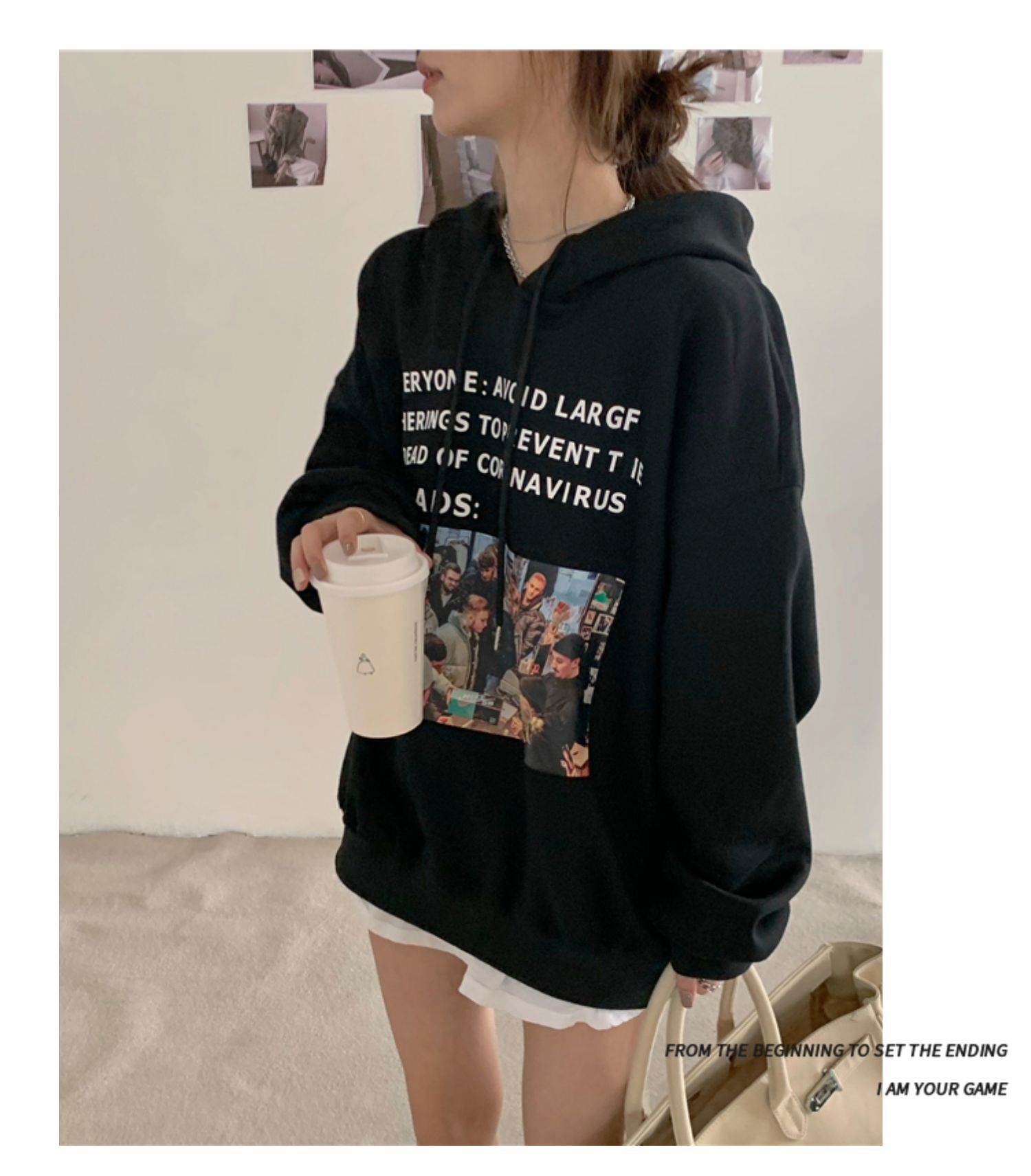 Áo Hoodie Tay Dài Dáng Rộng Thời Trang Xuân Thu Cho Nữ 2021 | BigBuy360 - bigbuy360.vn