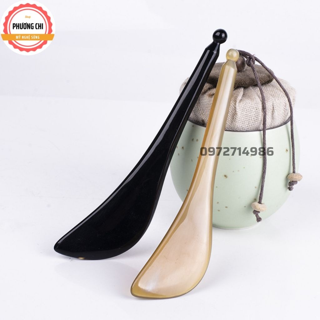 Cây Massage mặt nâng cơ mặt bằng sừng xóa tan quần thâm mắt, dụng cụ mát xa mặt | Mỹ nghệ phương chi