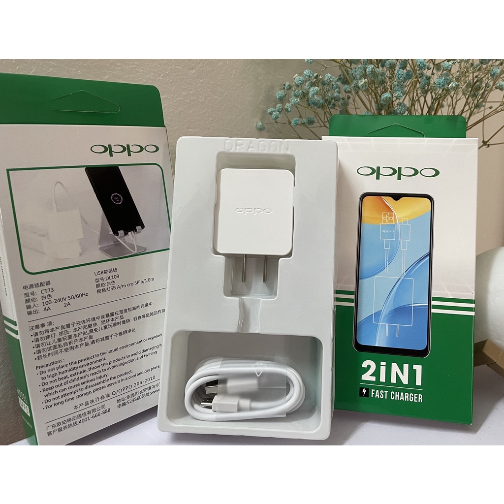 Bộ sạc nhanh OPPO AK717 zin new Full Box cáp micro 80cm